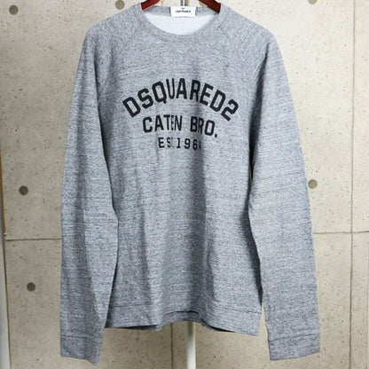 DSQUARED2 Logo Sweat Set-up Grey Sweatshirt Size 2XL