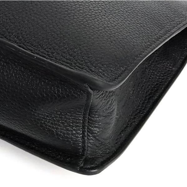 PRADA Triangle Logo Leather Bag Black