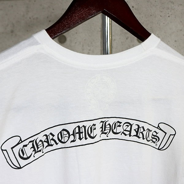 CHROME HEARTS Star Horseshoe Scroll T-Shirt White Size S