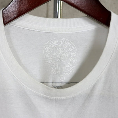 CHROME HEARTS Star Horseshoe Scroll T-Shirt White Size S