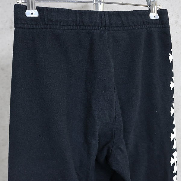 CHROME HEARTS Cross Logo Print Sweatpants Black Size XS