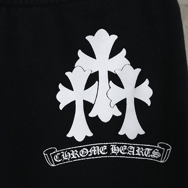 CHROME HEARTS Cross Logo Print Sweatpants Black Size XS