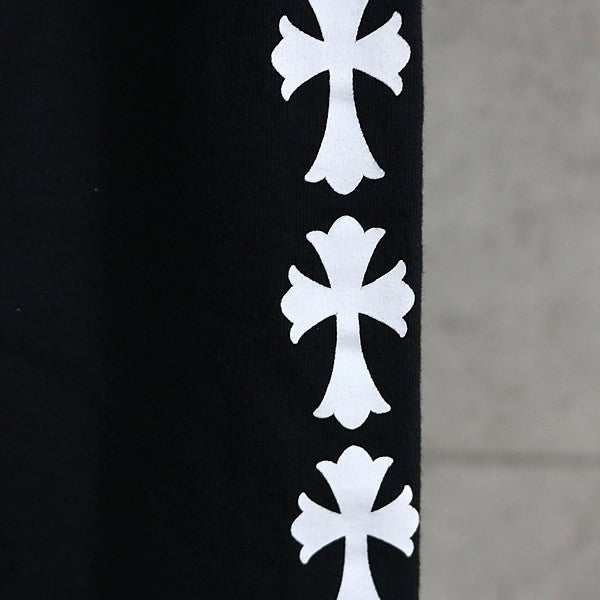 CHROME HEARTS Cross Logo Print Sweatpants Black Size XS