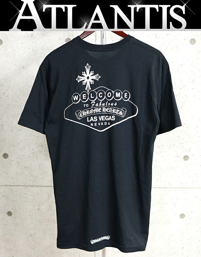 CHROME HEARTS Las Vegas Print Pocket T-Shirt Black Size XL