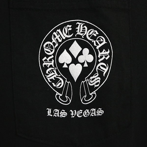 CHROME HEARTS Las Vegas Print Pocket T-Shirt Black Size XL