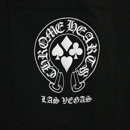 CHROME HEARTS Las Vegas Print Pocket T-Shirt Black Size XL