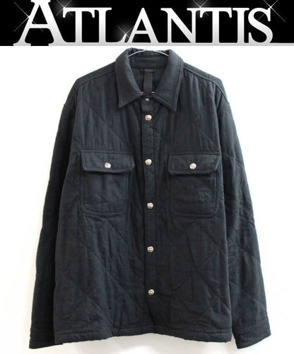 CHROME HEARTS WORKDOG Quilted Jacket Black SV925 Size XL