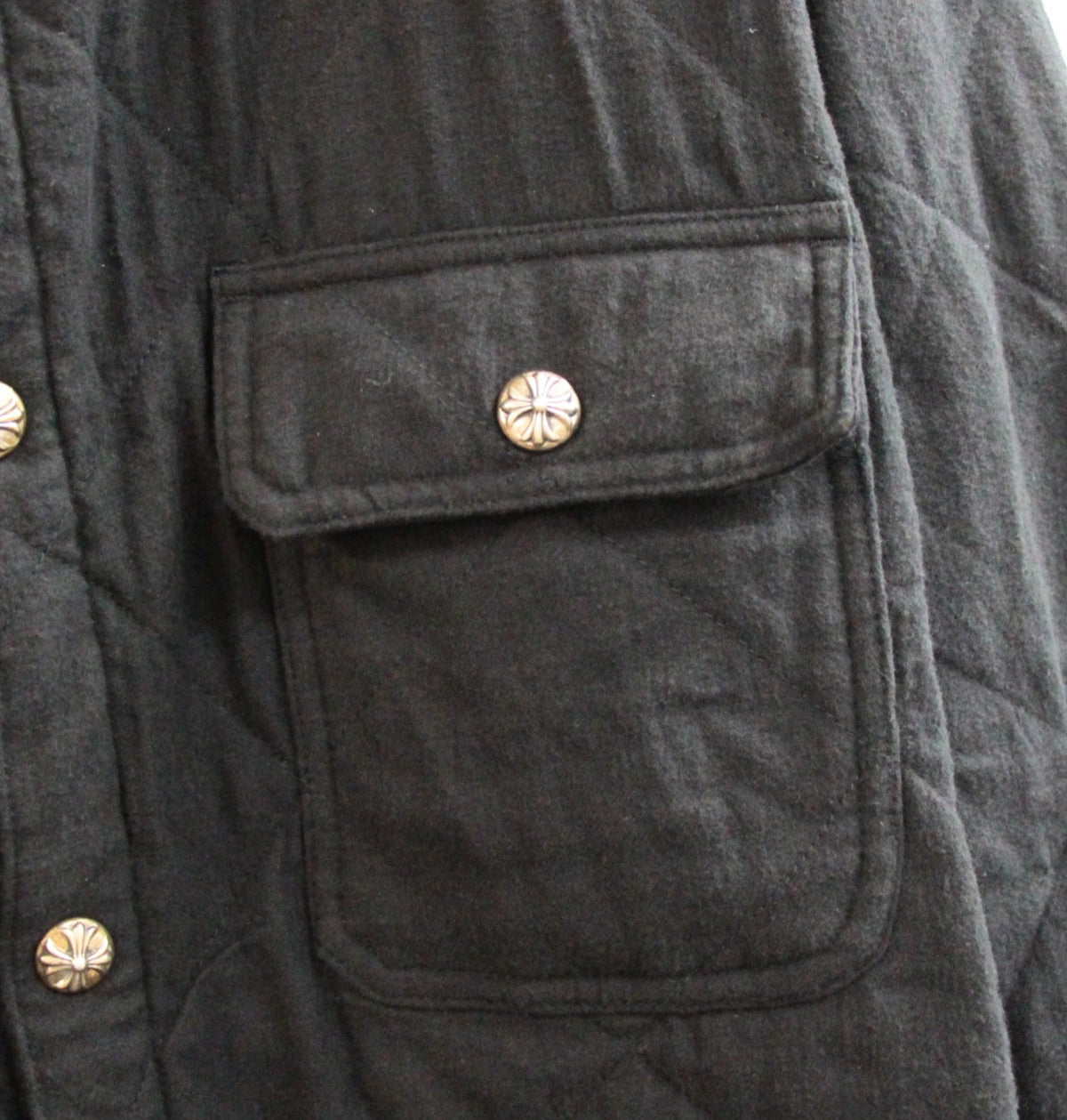 CHROME HEARTS WORKDOG Quilted Jacket Black SV925 Size XL