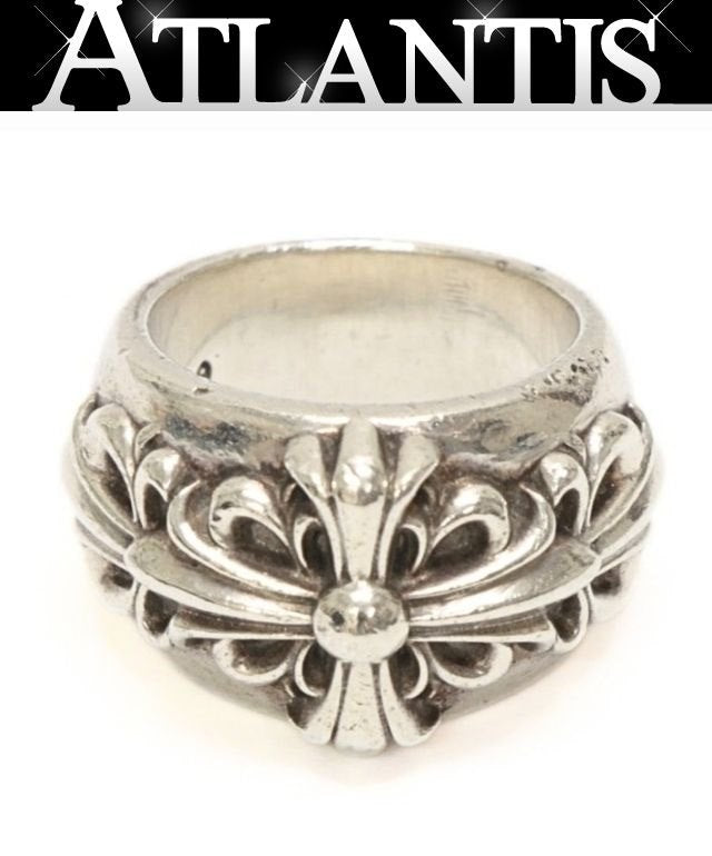 CHROME HEARTS Classic Double Floral Ring SV925 Size JP 6