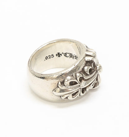 CHROME HEARTS Classic Double Floral Ring SV925 Size JP 6