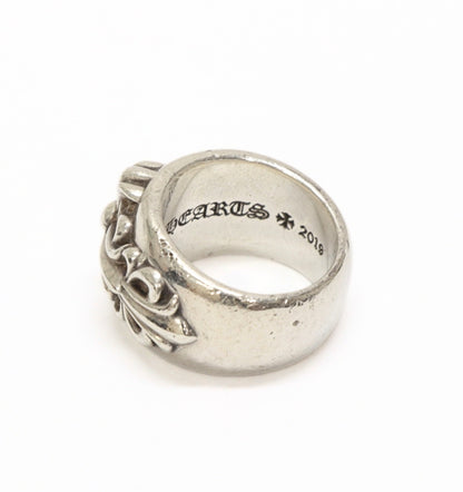 CHROME HEARTS Classic Double Floral Ring SV925 Size JP 6