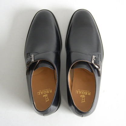 REGAL Monk Strap Leather Shoes Black Size 9