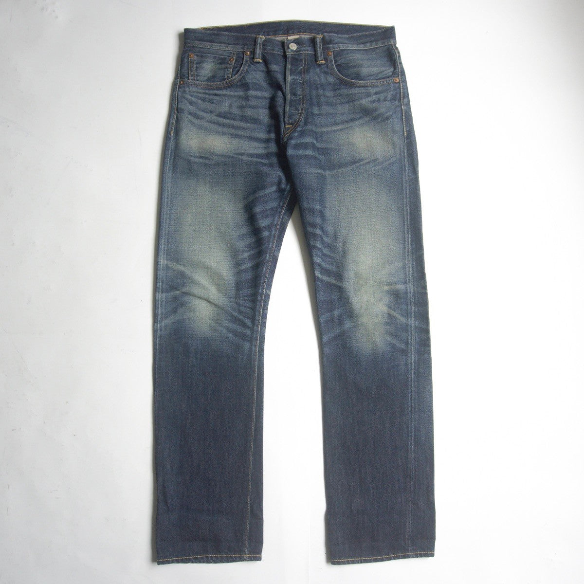 RRL Brook Low-Straight Jeans Vintage Wash Made in Size 32×32