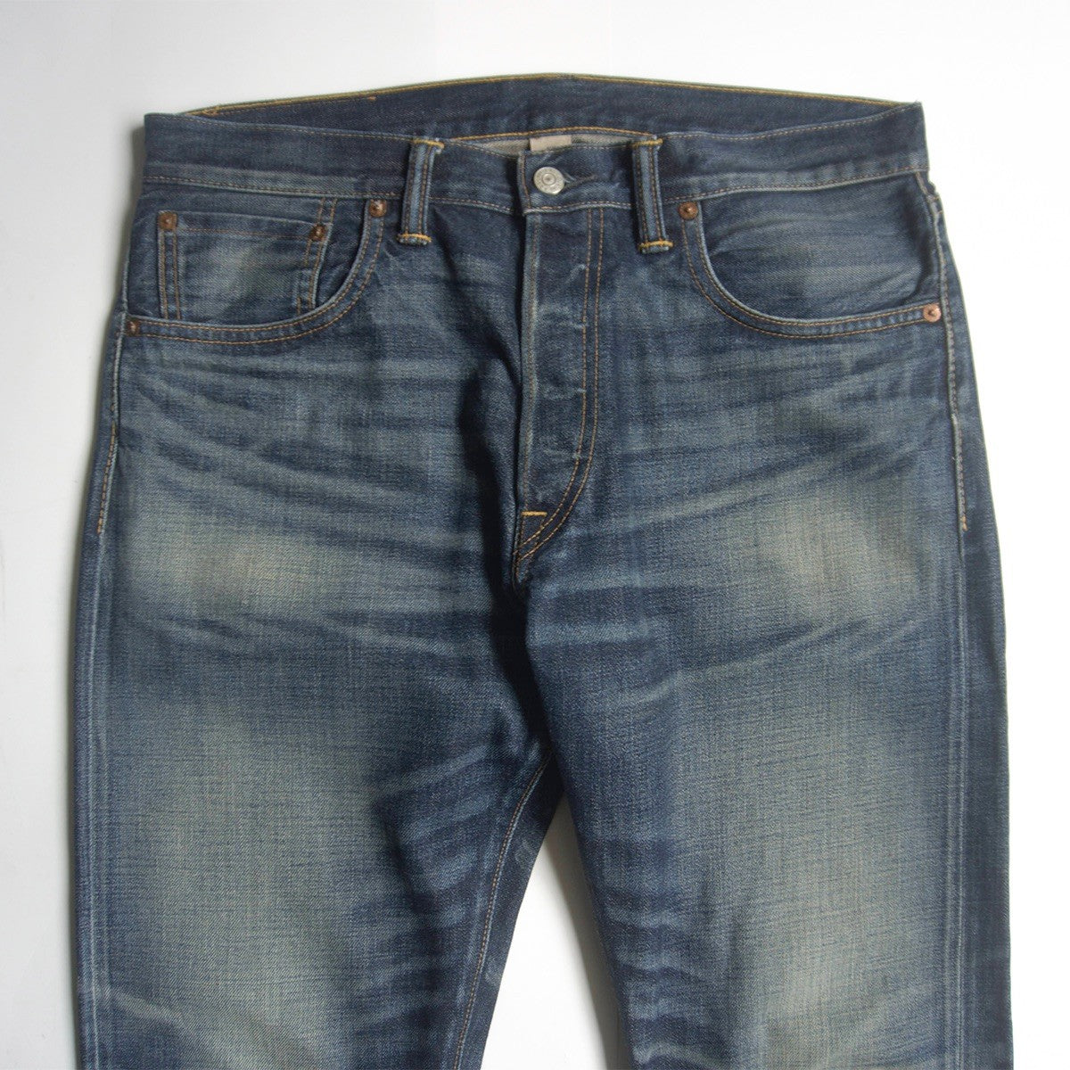 RRL Brook Low-Straight Jeans Vintage Wash Made in Size 32×32