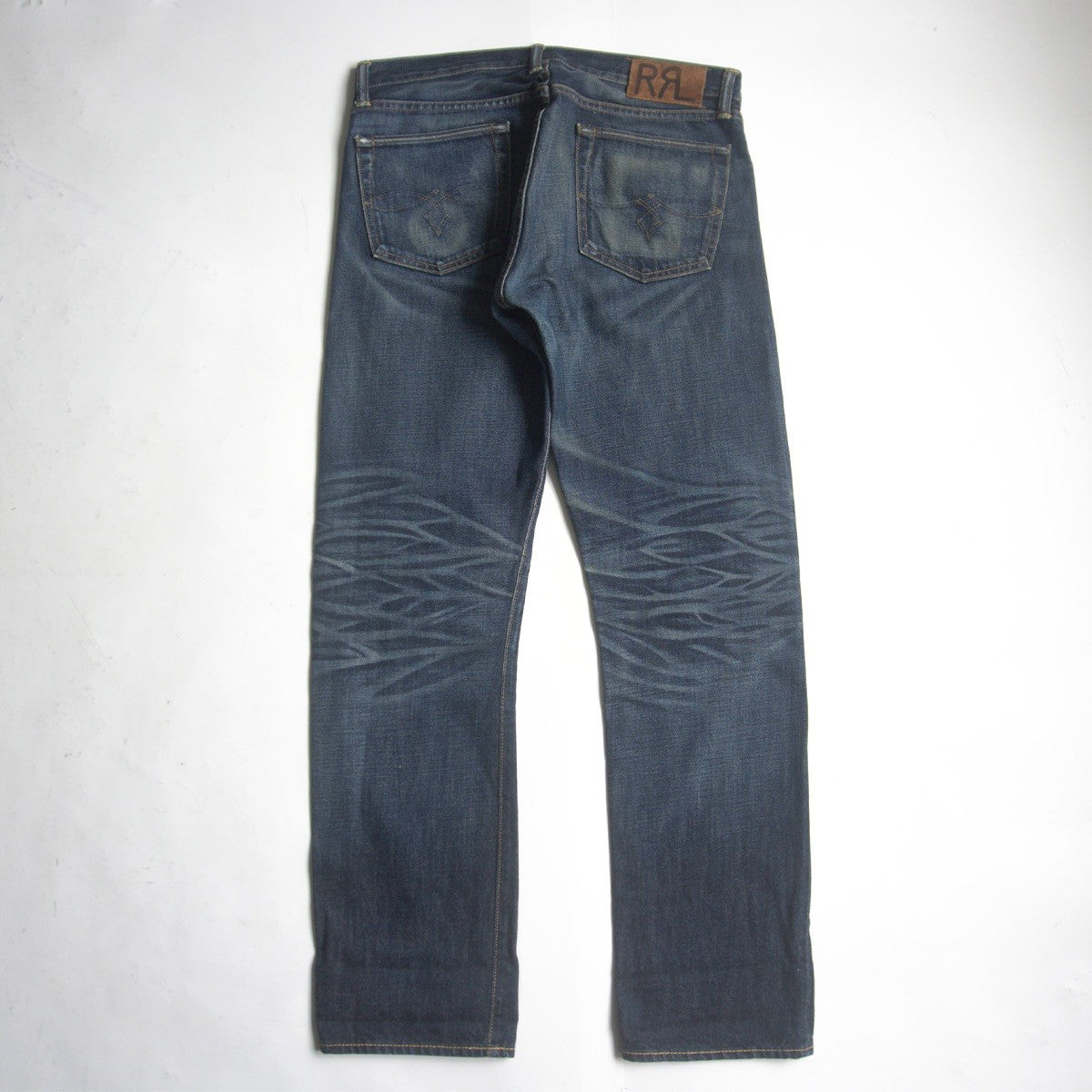 RRL Brook Low-Straight Jeans Vintage Wash Made in Size 32×32