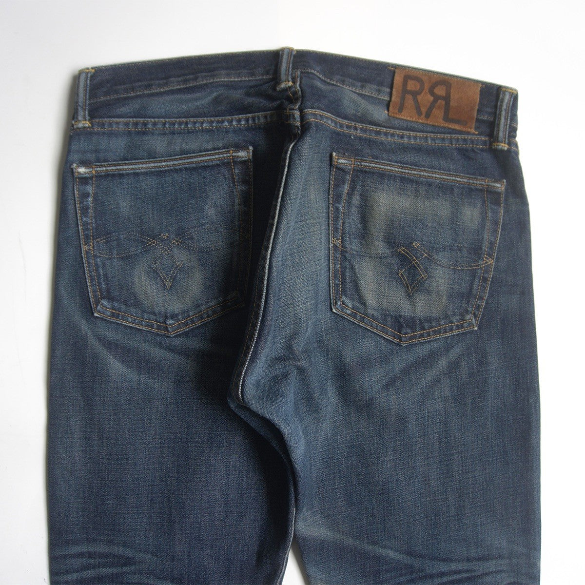 RRL Brook Low-Straight Jeans Vintage Wash Made in Size 32×32