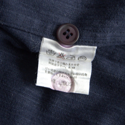 ISSEY MIYAKE MEN 80s Brush Tag Band Collar Shirt Size M