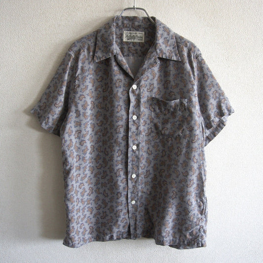 WACKO MARIA Paisley Open Collar S/S Shirt Size L