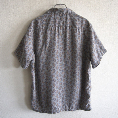 WACKO MARIA Paisley Open Collar S/S Shirt Size L