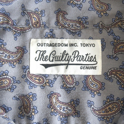 WACKO MARIA Paisley Open Collar S/S Shirt Size L