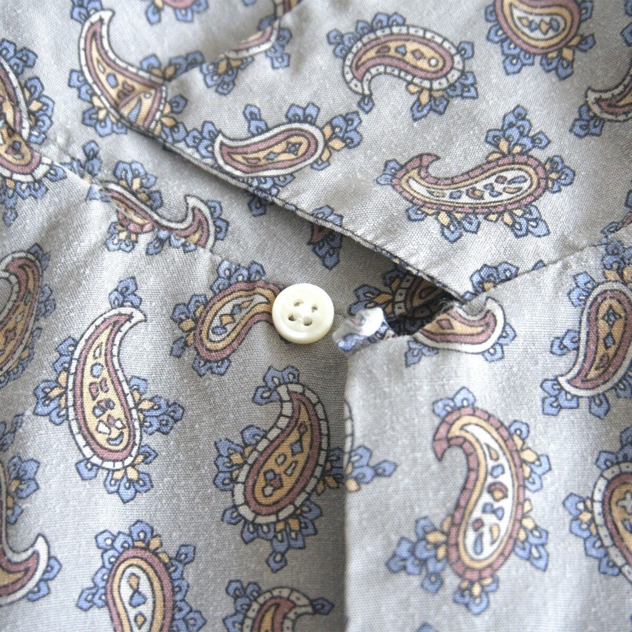 WACKO MARIA Paisley Open Collar S/S Shirt Size L