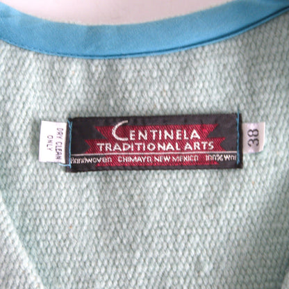 CENTINELA TRADITIONAL ARTS Chimayo Vest Blue Size 38
