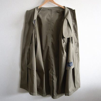 PAPAS PLUS Balmacaan Coat Khaki Size L