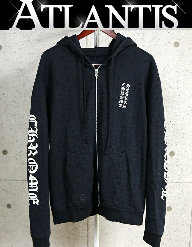 CHROME HEARTS CH Allover Print Dagger Zip Hoodie Size M