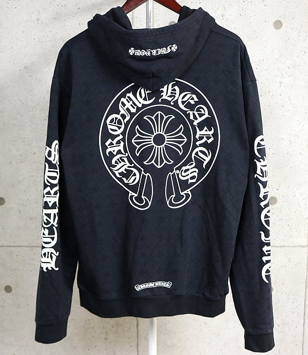 CHROME HEARTS CH Allover Print Dagger Zip Hoodie Size M