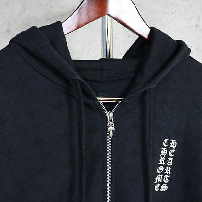 CHROME HEARTS CH Allover Print Dagger Zip Hoodie Size M