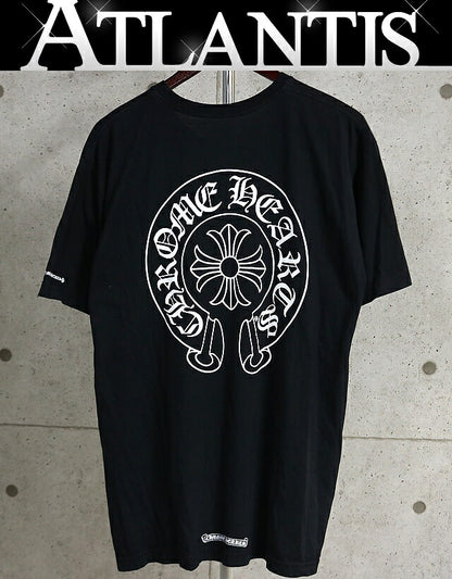 CHROME HEARTS Horseshoe Print Pocket T-Shirt Black Size XL