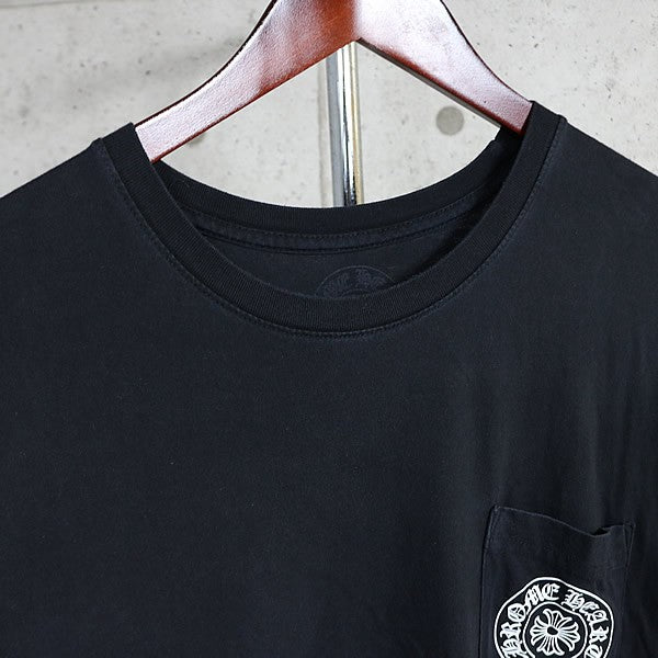 CHROME HEARTS Horseshoe Print Pocket T-Shirt Black Size XL