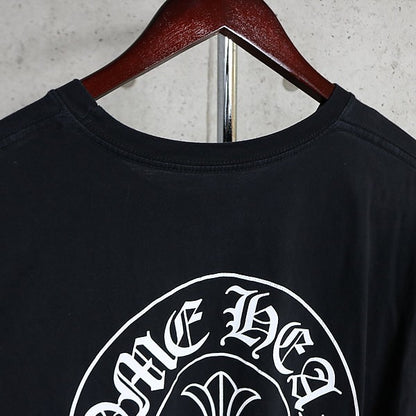 CHROME HEARTS Horseshoe Print Pocket T-Shirt Black Size XL