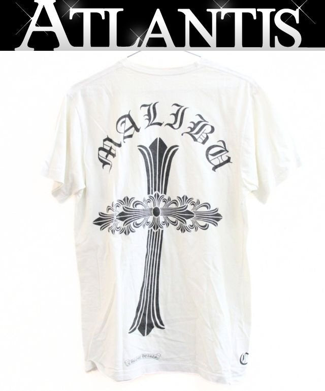 CHROME HEARTS Malibu Exclusive CH Cross T-Shirt White Size M