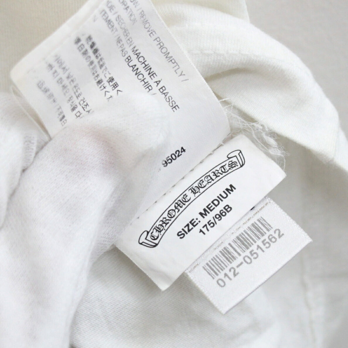 CHROME HEARTS Malibu Exclusive CH Cross T-Shirt White Size M