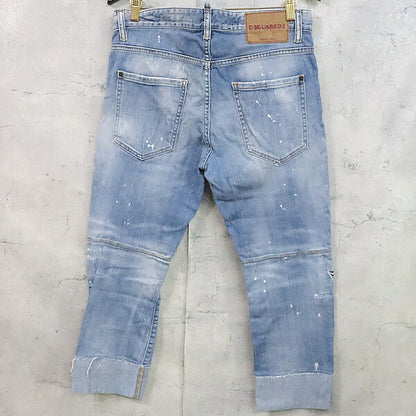 DSQUARED2 SAILOR JEAN Distressed Stretch Denim Blue Size 42