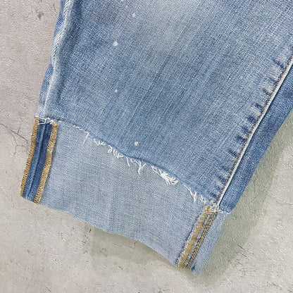 DSQUARED2 SAILOR JEAN Distressed Stretch Denim Blue Size 42