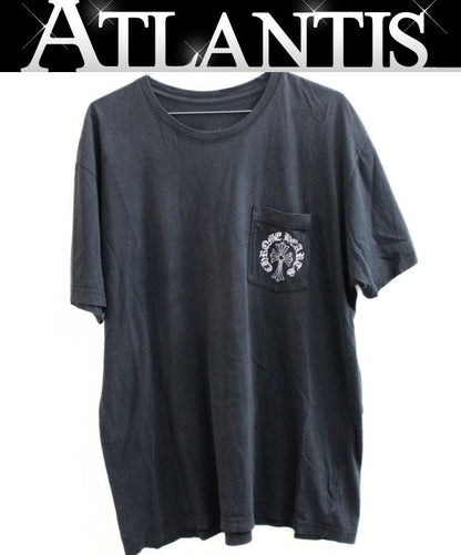 CHROME HEARTS Back Logo Print Pocket T-Shirt Black Size XL