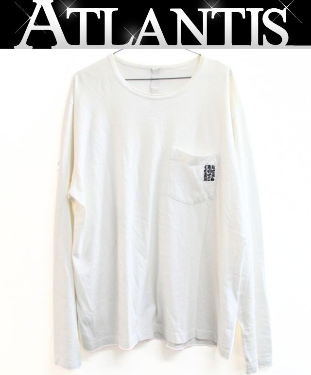 CHROME HEARTS Y NOT Chest Pocket T-Shirt White Size XL