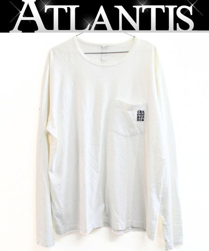CHROME HEARTS Y NOT Chest Pocket T-Shirt White Size XL