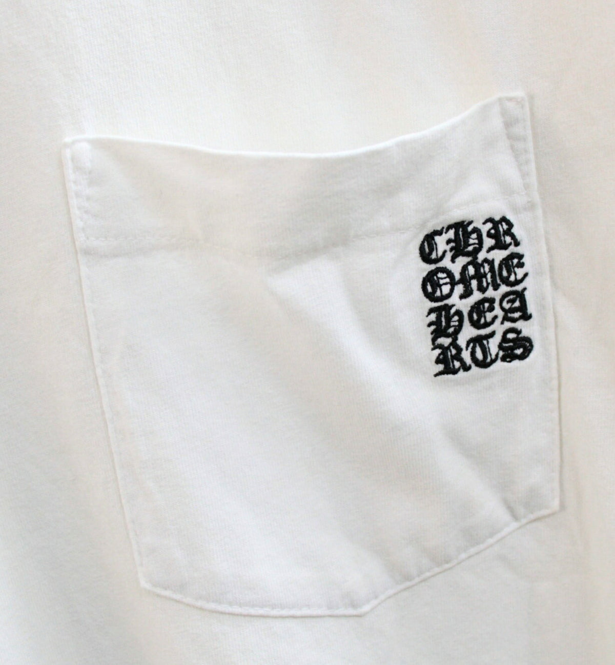 CHROME HEARTS Y NOT Chest Pocket T-Shirt White Size XL