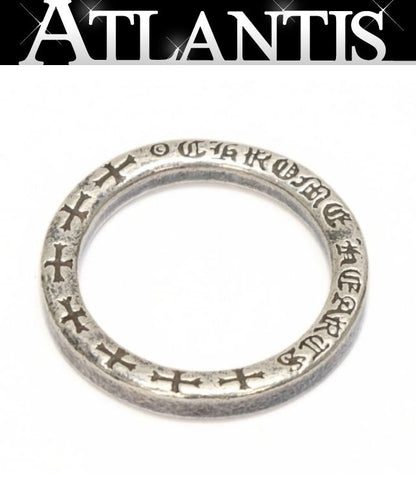 CHROME HEARTS NTFL Sterling Silver Ring Silver Size JP 11