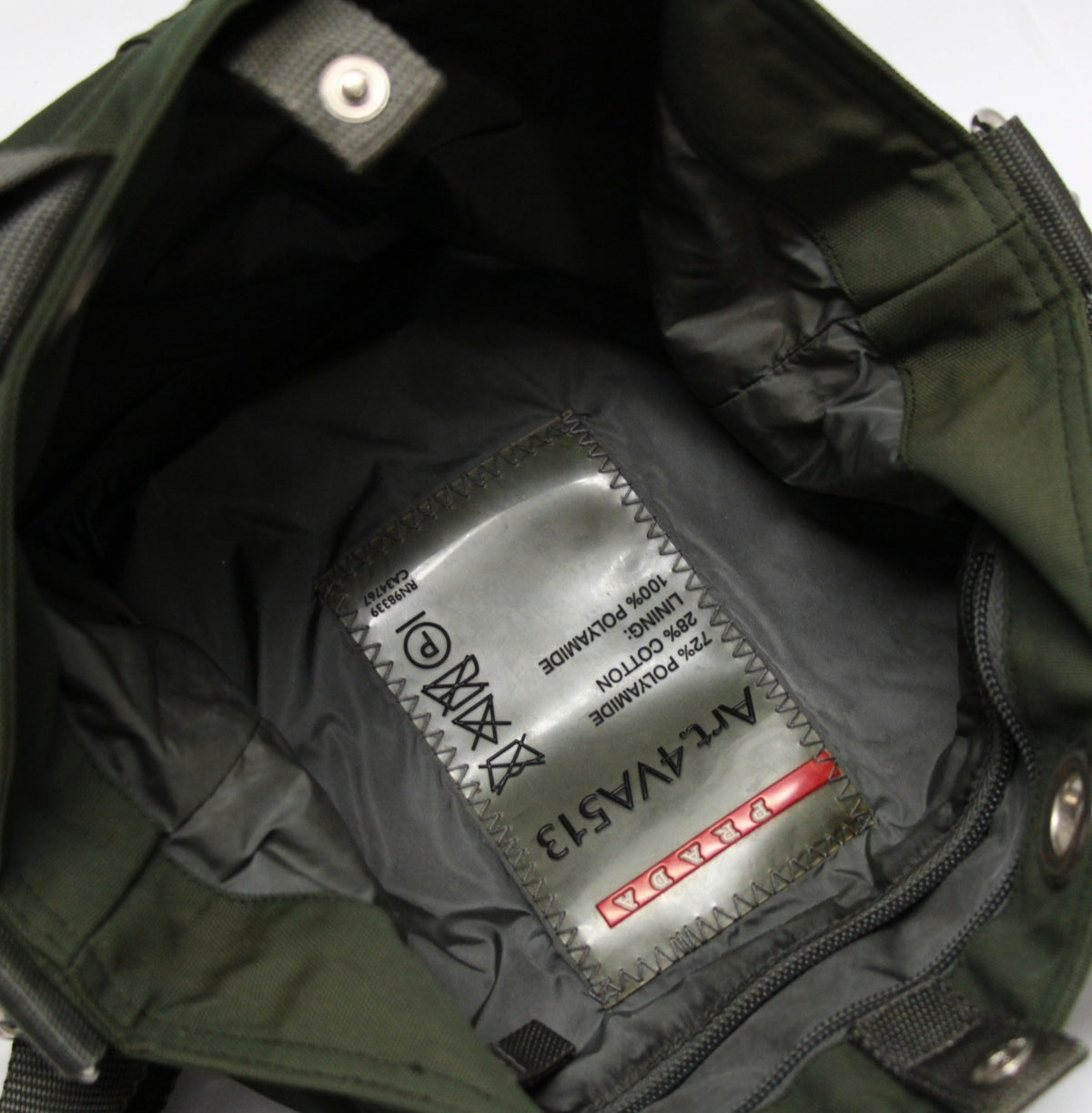 PRADA Sport Nylon 2-Way Shoulder Bag Khaki