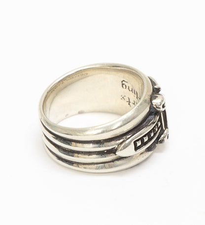 CHROME HEARTS Dagger Ring Silver Size JP 19