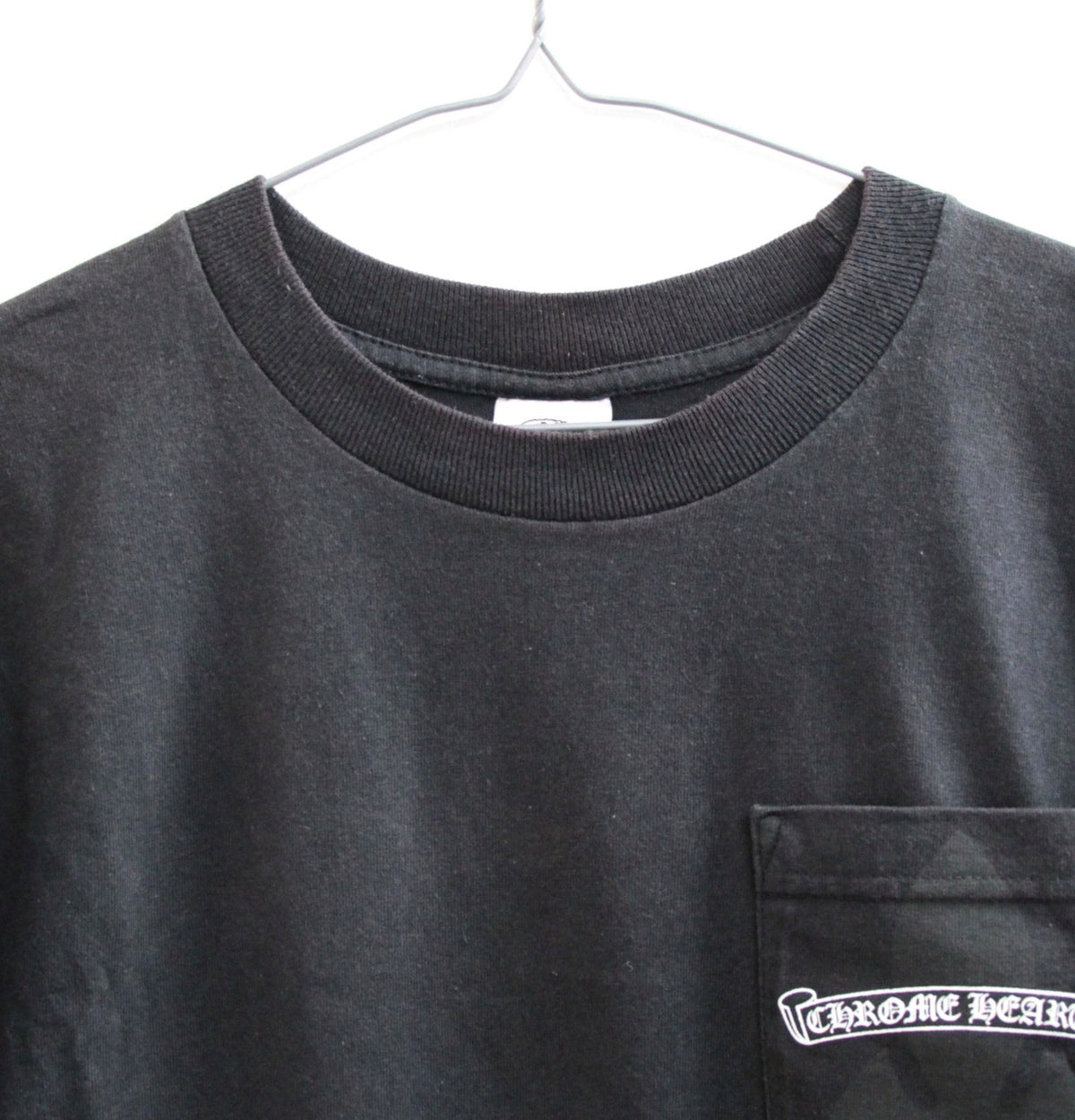 CHROME HEARTS Old Flare Knee Scroll T-Shirt Black Size S