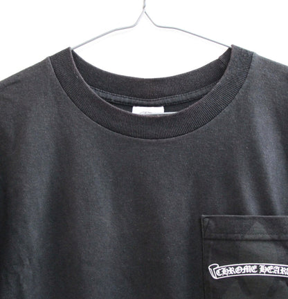 CHROME HEARTS Old Flare Knee Scroll T-Shirt Black Size S