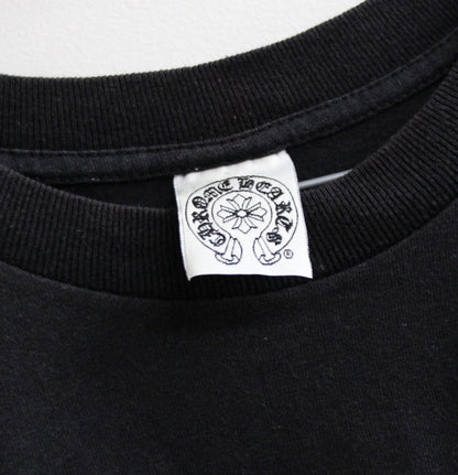 CHROME HEARTS Old Flare Knee Scroll T-Shirt Black Size S