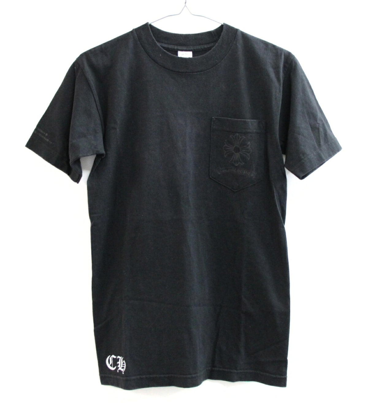 CHROME HEARTS Old Circle Logo CH Plus T-Shirt Black Size S