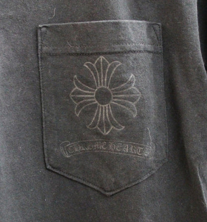 CHROME HEARTS Old Circle Logo CH Plus T-Shirt Black Size S