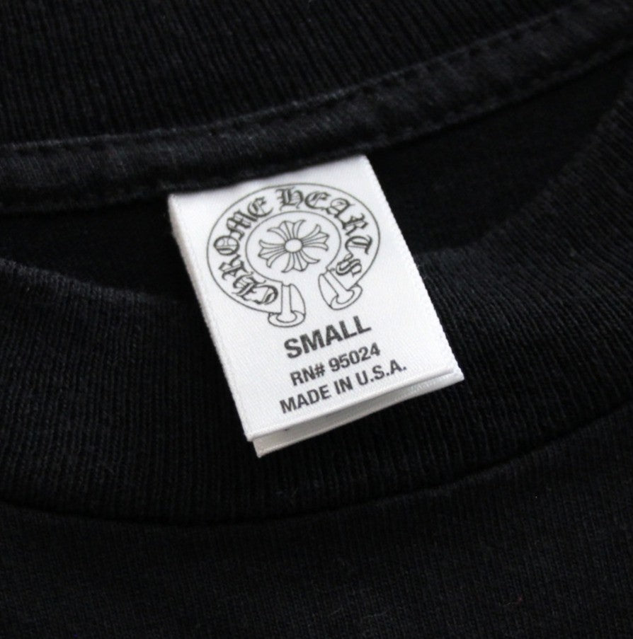CHROME HEARTS Old Circle Logo CH Plus T-Shirt Black Size S